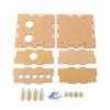 6J1 DIY Acrylic Case Kit,Protection Parts Kit Tube Preamp Box