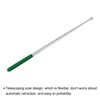PATIKIL 5Ft Telescopic Handy Flagpole Portable Extendable Flag Pole Green