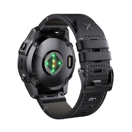 Notocity Leather Strap for Garmin Fenix 6x/7x Pro, 51mm/5x/5x Plus, 26mm, Quick Fit Genuine Leather Strap for Fenix 3/3HR, Instinct 2X, Tactix Delta