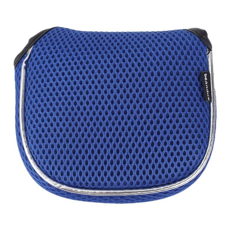 Andux Mesh Mallet Putter Cover Golf Putter Head Covers Blue,