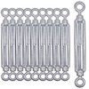 (Pack of 10) Turnbuckle Wire Tensioner M6, Adjustable Turnbuckles Eyelet