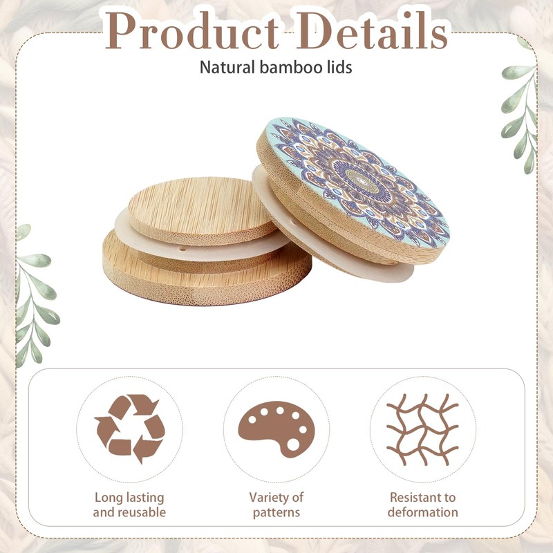 CONEHOY 14 Pcs Yogurt Jar Lids with Silicone Sealing Rings