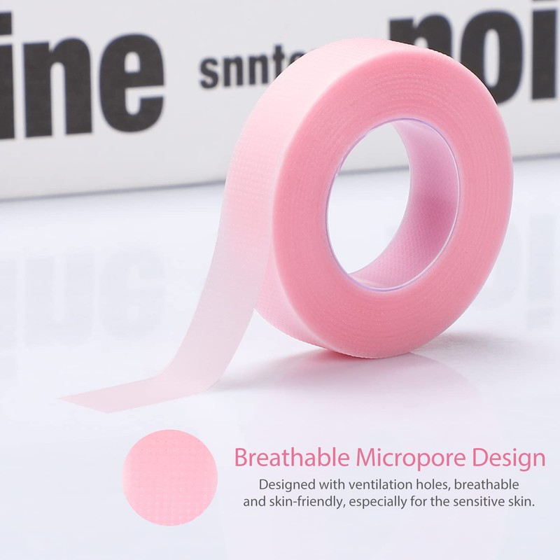 TEOYALL 6 Rolls PE Lash Extension Tapes, Adhesive Breathable Micropore