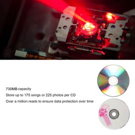 CD R 52X 730MB Recordable Disc, CD R Blank Discs for Data and Music, Blank CDs, Recordable Media Disc for iOS, for Dell, for , for HP, for , ETC. (Sanpyl46i32sfdvu-11)