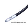 Tool Daily Pressure Washer Whip Hose with Swivel, Hose Reel