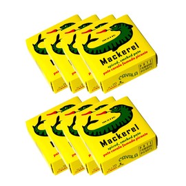 Portuguese Smoked Spiced Mackerel Pate | B Vitamins, Omega-3 | Tinned Seafood by Ati Manel | 8 x 75g Cans