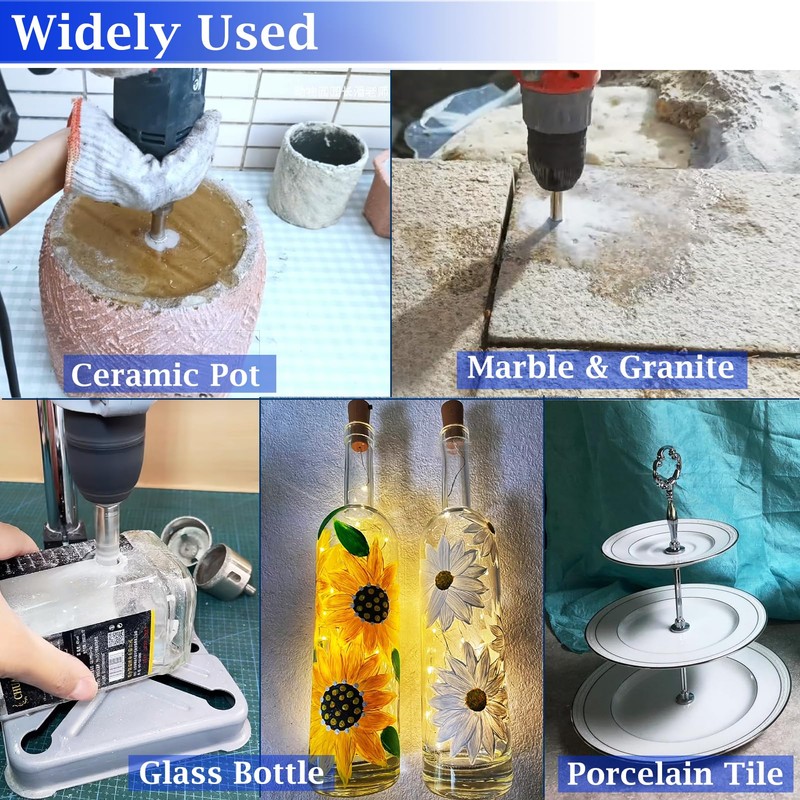 DaduoRi 1/2 inch Diamond Hole Saw, Wet Use, 1/2" Tile