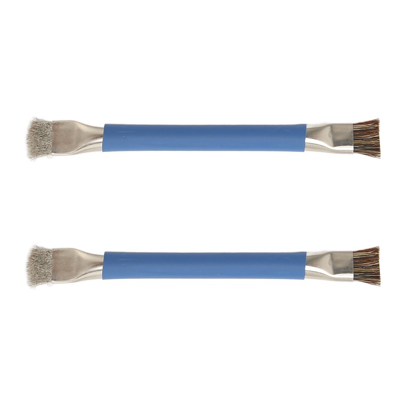 2Pcs Motherboard IC Cleaning Brush Double Head Antistatic Brushes for