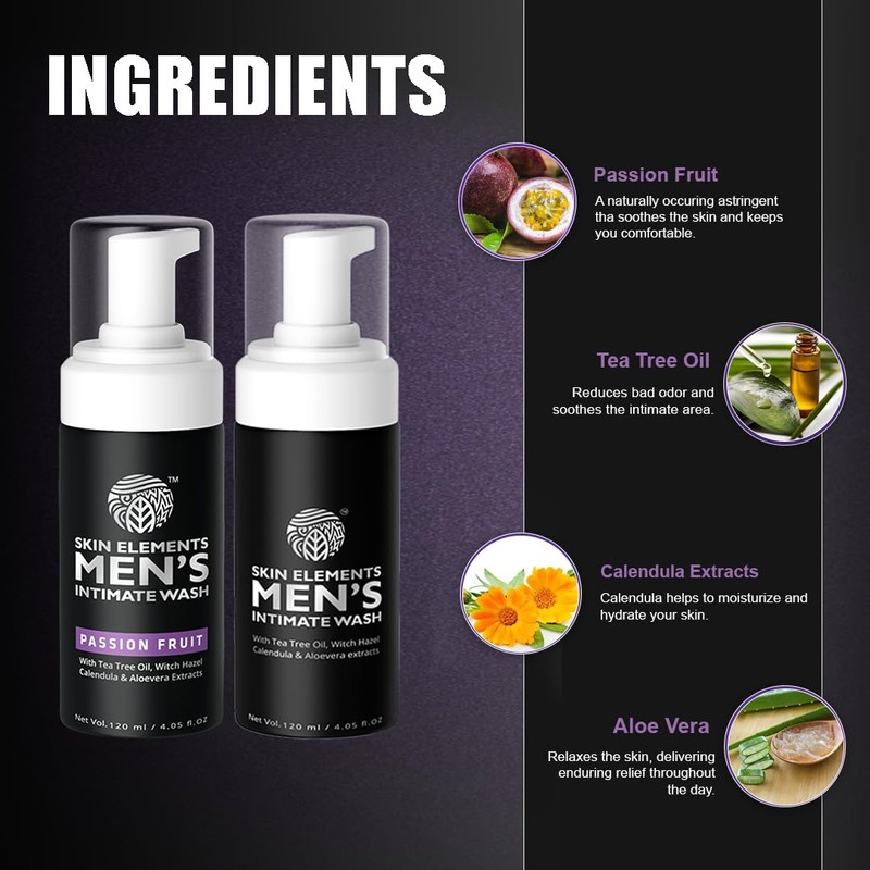 Skin Elements Men's Intimate Wash Combo - Pack of 2