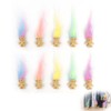 UEAVOID 10 Pieces Charming Collection Mini Troll Dolls PVC Vintage