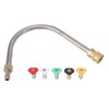 Pressure Washer Extension Wand Stainless Steel Brass 4000psi 1/4 Inch