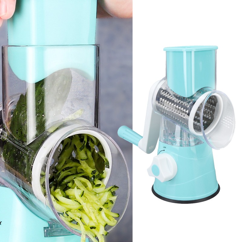 4 in 1 Rotary Cheese Grater Tabletop Drum Grater Manual