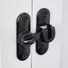INIRET 3 Packs Black Barn Door Latches,90/180 Degree Gate Lock,Flip