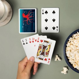 Lantern Press Monterey, California, Octopus, Vector Style (52 Playing Cards, Poker Size Card Deck with Jokers)