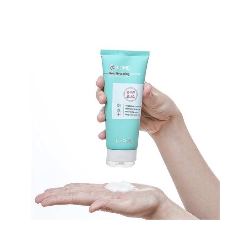 블루셀 저자극 리얼보습 밸런싱 딥 클렌징폼 150ml Bluesel Low-Irritation Real