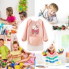 LXOrdora Kids Art Apron Waterproof Smock Long Sleeved Rabbit L