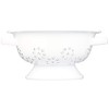 PL 525WS Colander Small Enameled Colander Colander Bowl White