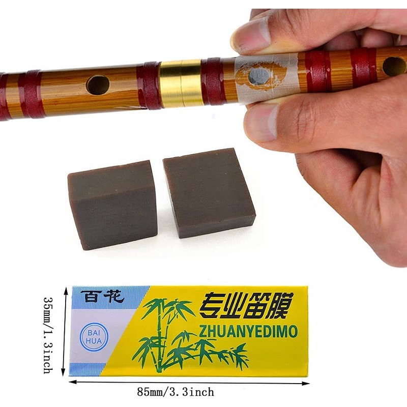 TUOREN 12 Pcs Bamboo Flute Membrane Dizi Dimo with Membrane
