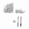100 Sets Grommet Kit with Eyelets Washers 0.236 Inch 3PCS