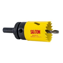 Saxton HSS Hole Saw Cutter M42 Bi-Metal 8% Cobalt Heavy Duty + Arbor (14mm – 230mm) (44mm + Arbor)