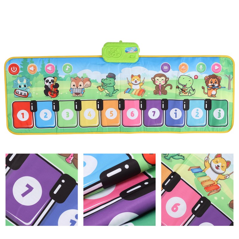 Kids Musical Mat Educational Folding Portable Toddlers Music Floor Keyboard
