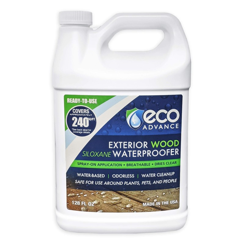 Eco Advance Exterior Wood Siloxane Odorless Spray-On Application Waterproofer, Waterproof