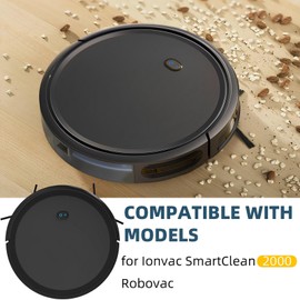 SmartClean 2000 Accessories Kit for Ionvac SmartClean 2000 Robovac Robot Vacuum Replacement Parts, 2 Main Brush, 1 Brush Cover, 6 Hepa Filters, 6 Side Brush, 2 Hepa Filter with Shell