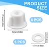 NOPKESV 6 pcs Toilet Seat Back Nut Washers Set M6
