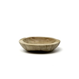 Serene Spaces Living 7in Oval Teak Bowl