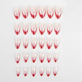 CloudTrip 30 Uñas Postizas Almendradas A Presión - Uñas De Gel Suaves, Naturales Y De Ajuste Perfecto, 15 Tamaños, Kit De Uñas Postizas Reutilizables 