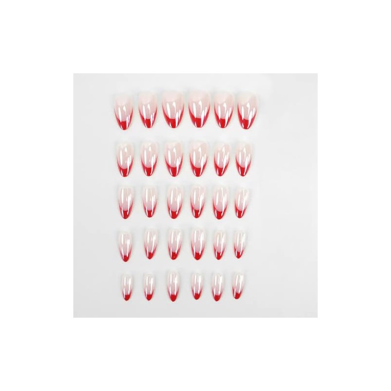 CloudTrip 30 Uñas Postizas Almendradas A Presión - Uñas De