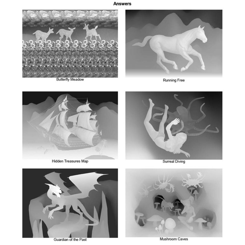 Set of Six Stereogram Posters