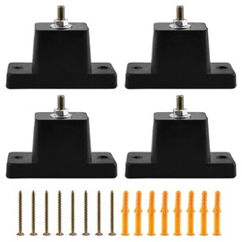 Enenes Rubber Vibration Isolator Mounting Bracket, 4Pack Air Conditioner Mounting Bracket, Mini Split Shock Absorbing Pads Stands for Outdoor Ductless Mini Split Air Conditioner Condensers