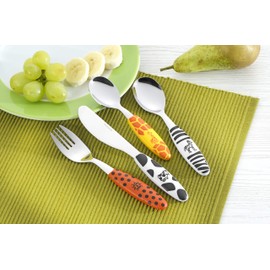 Esmeyer Safari 199-351 4-Piece Cutlery Set for Children Stainless Steel Plastic Handles