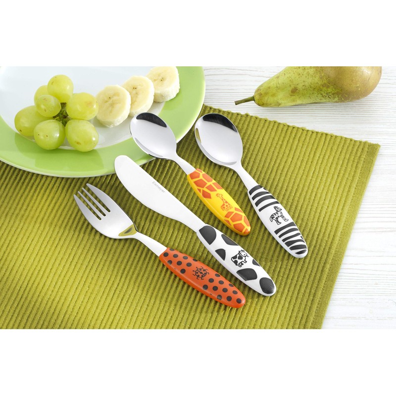 Esmeyer Safari 199-351 4-Piece Cutlery Set for Children Stainless Steel