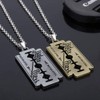 Feidiao Music Band Judas Priest Necklace Razor Blade Shape Pendant