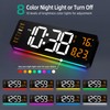 LEIKE 16" Large Digital Wall Clock Timer,Remote Control,2 Alarms, LED