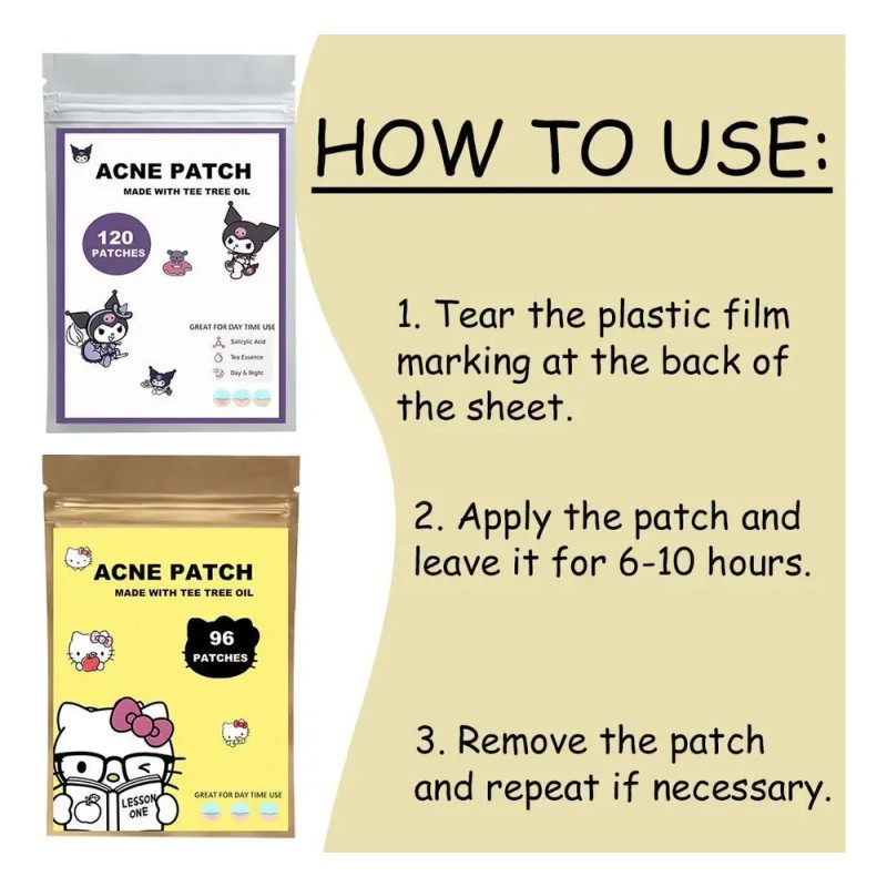 Parches Hidrocoloides Impermeables Para Acné Y Espinillas