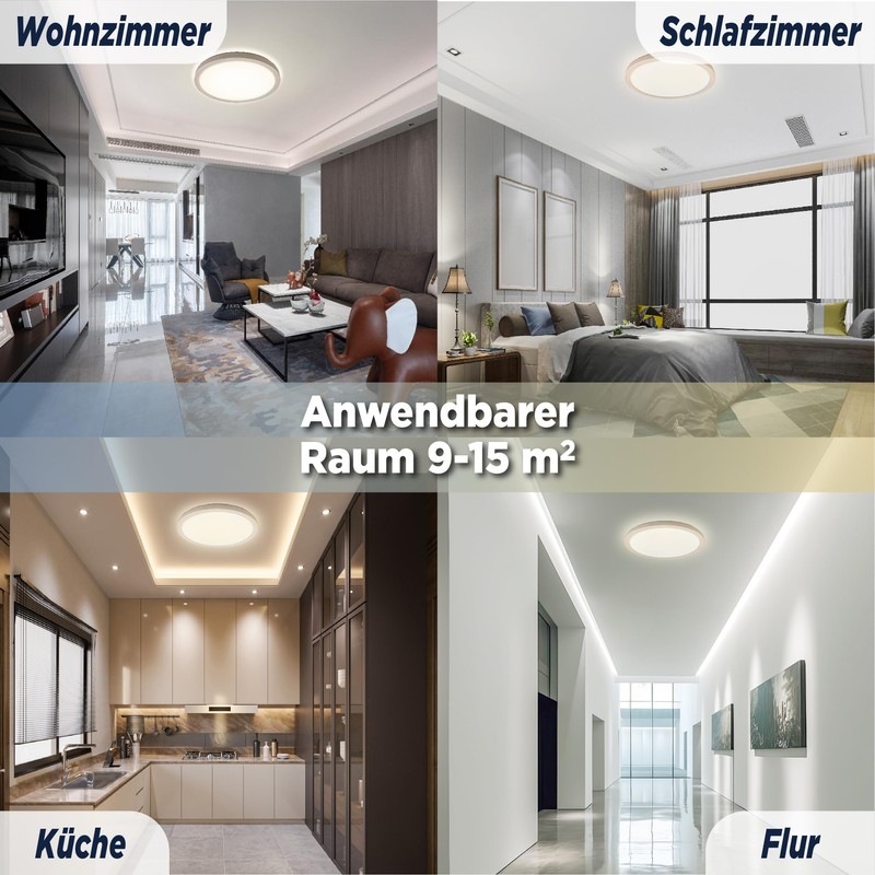 BestLuz LED Ceiling Light, 200 lm/w 18 W, 3600 lm,