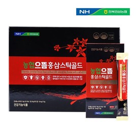 전북인삼농협 농협으뜸 홍삼스틱골드 15g x 30개 Jeonbuk Ginseng Cooperative Nonghyup Premium Red Ginseng Stick Gold 15g x 30 pcs