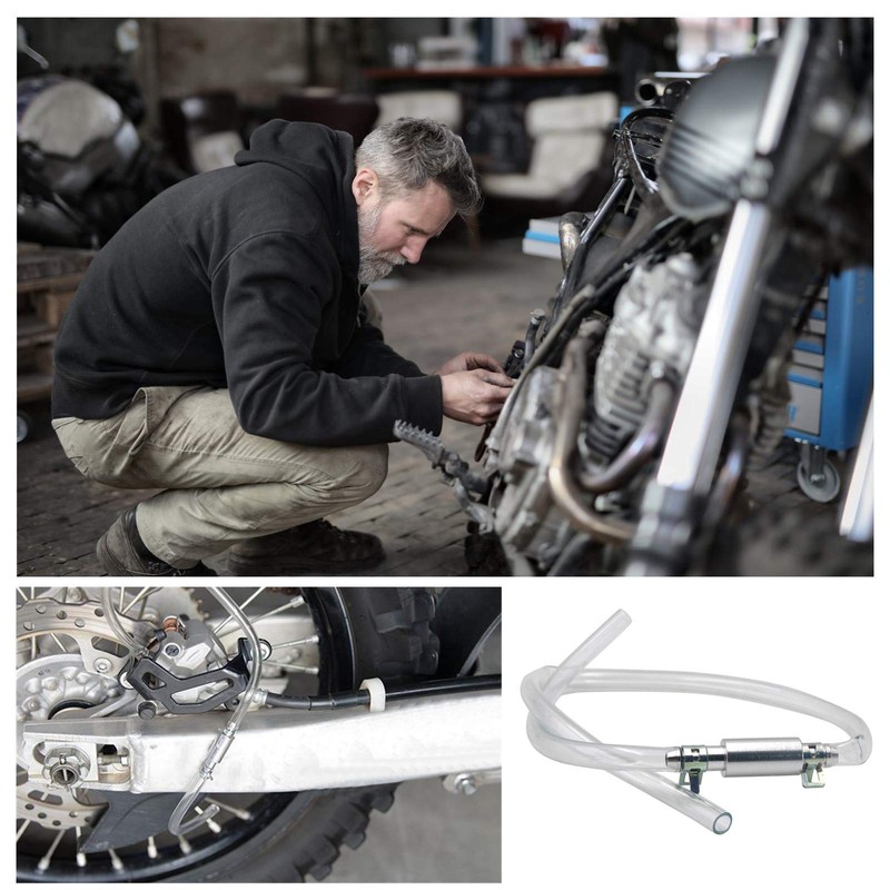 Lenxnmy Brake Clutch Bleed Hose One Way Valve Motorcycle Car