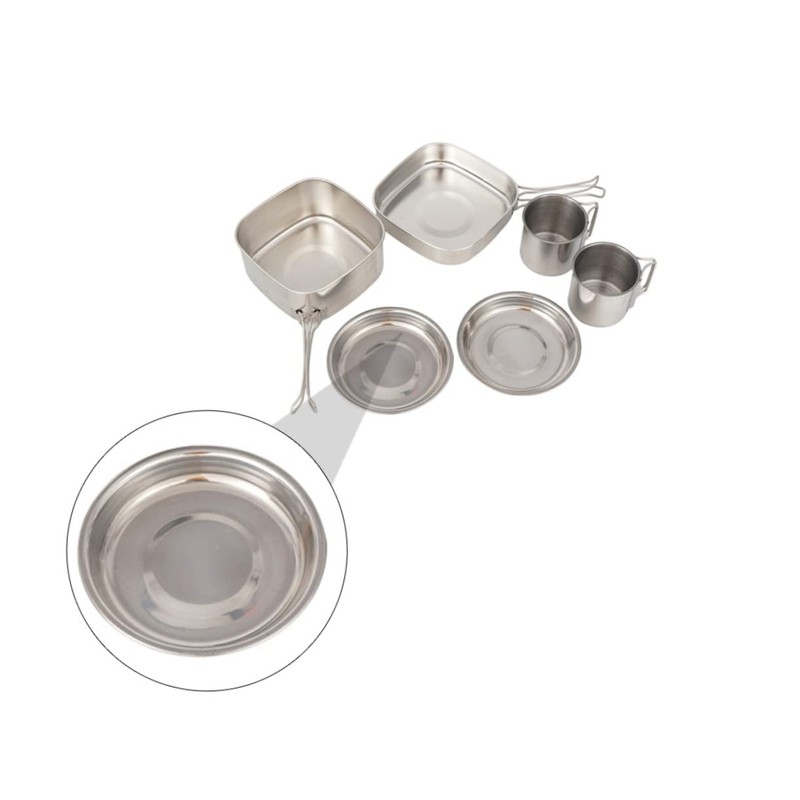 BIUDECO 1set Outdoor Cookware Set Camping Cook Gear Kit for