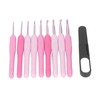 9Pcs Crochet Hooks Anti Slip Ergonomic Design Lightweight Portable Crochet