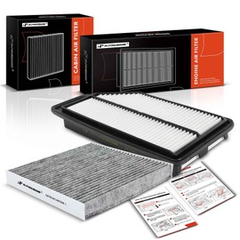 A-Premium 2-PC Engine & Cabin Air Filter with Activated Carbon Compatible with Honda Odyssey 2011-2017 3.5L