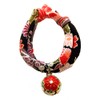 Collar: Cat collar, cat bell charm (fireworks black, plum red),