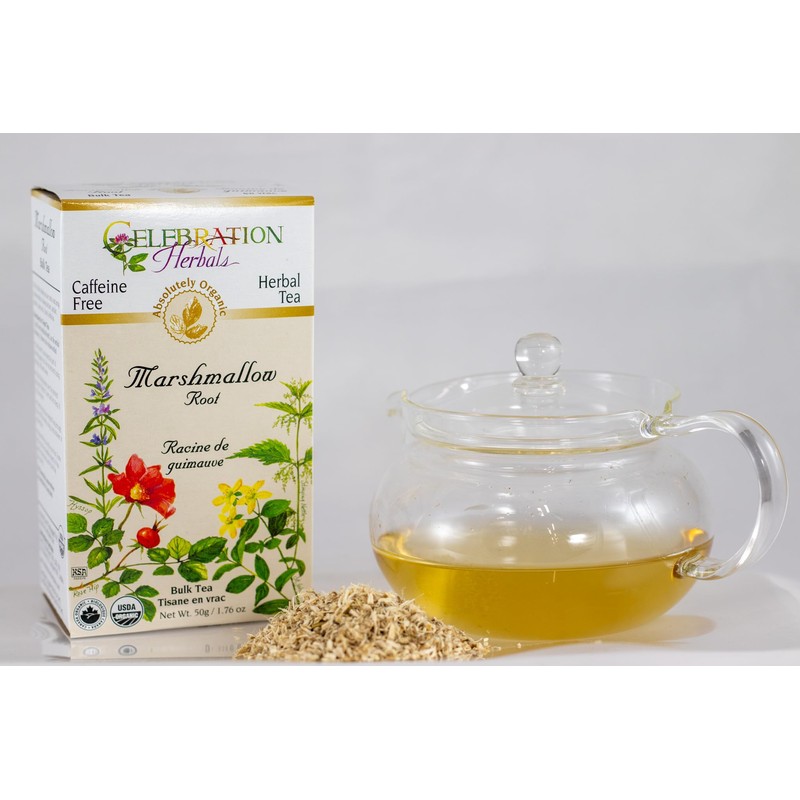 Celebration Herbals Organic Marshmallow Root Bulk Tea Caffeine Free --