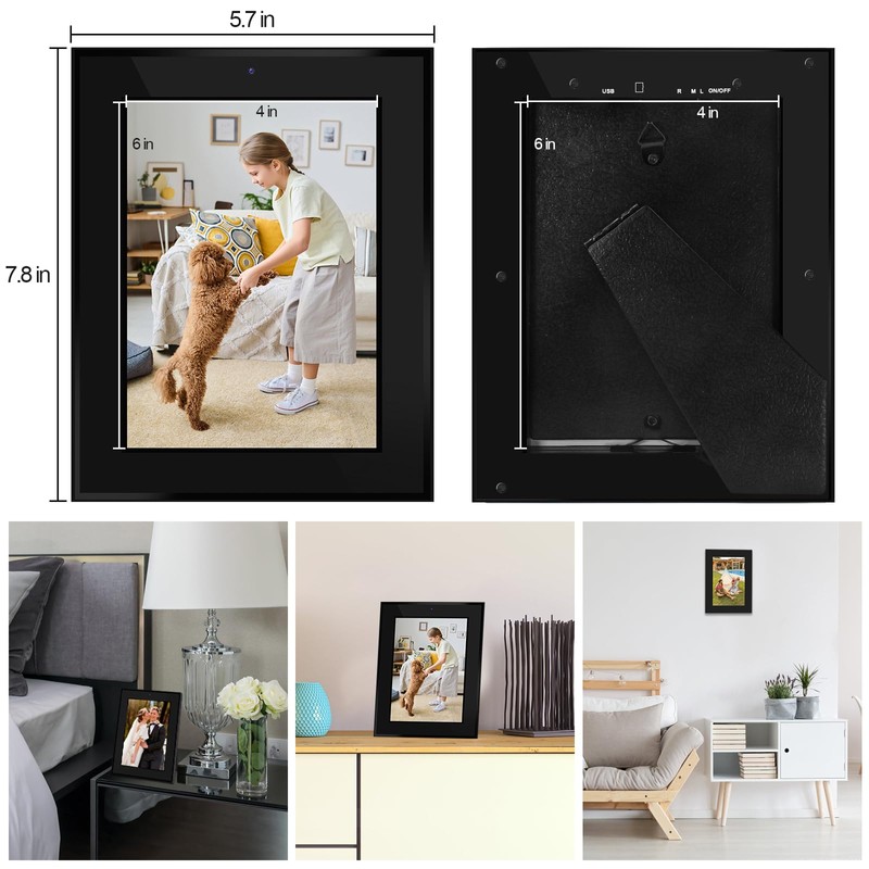 LXMIMI Picture Frame Camera HD 1080P Small Camera Photo Frame