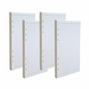 iwobi 4 Pack Line A5 Refill Paper, 6 Holes Refillable