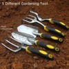 5 Piece Gardening Tool Set, Heavy Duty Aluminum Garden Hand