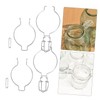 SHOWERORO 6Pcs Glass Canning Jar Accessories Wire Clamp Sealed Buckle